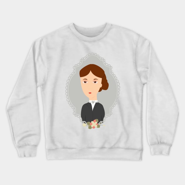 Virginia Woolf Crewneck Sweatshirt by Creotumundo